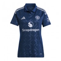 Maglia Calcio Manchester United Alejandro Garnacho #17 Seconda Divisa Donna 2024-25 Manica Corta